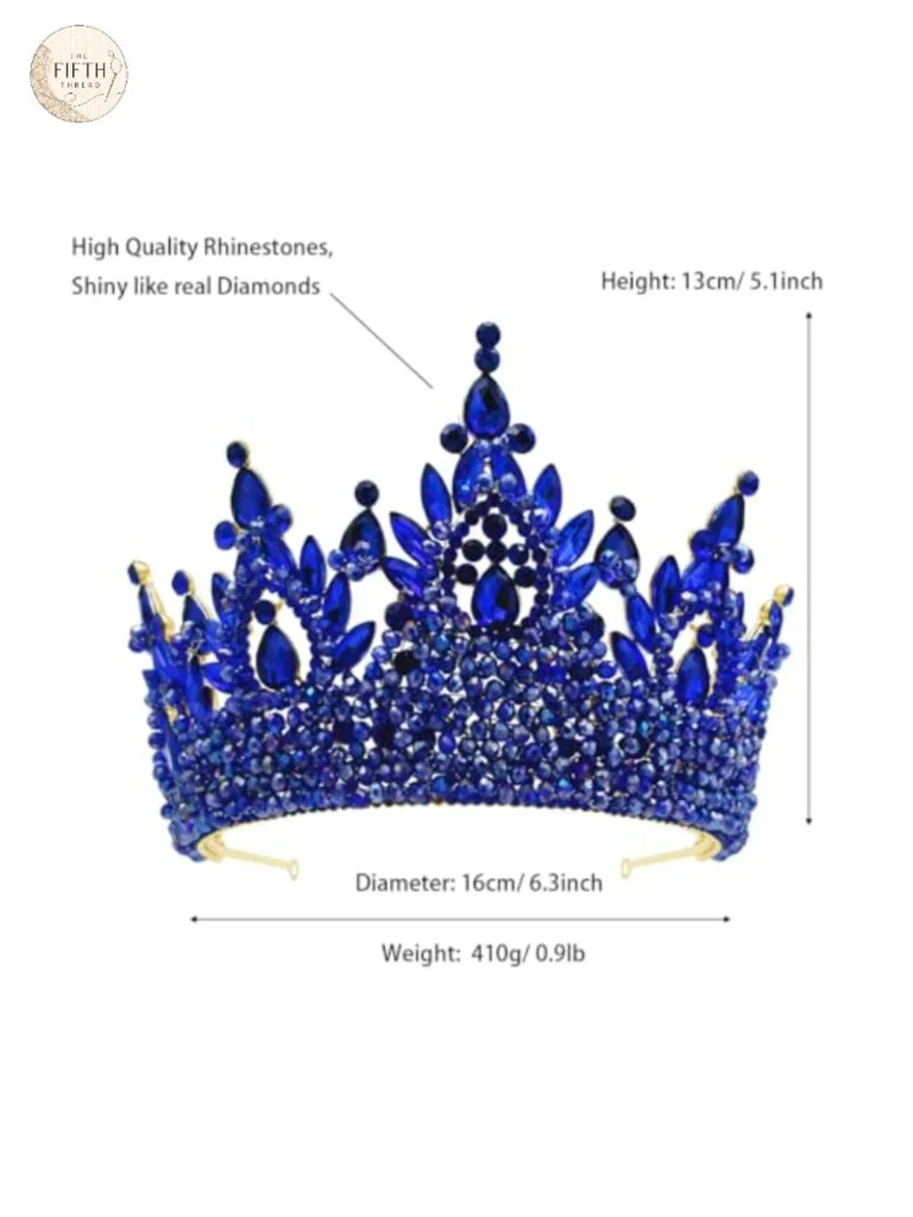 Crystal Tiaras & Crowns for Women Rhinestone Pageant Headband Quinceanera